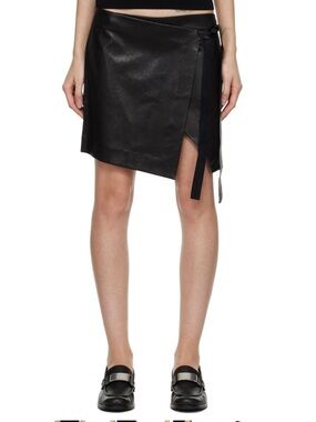 Rag & Bone James Lamb Leather Miniskirt